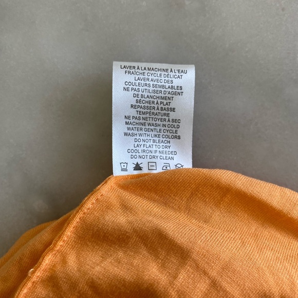 New! House of Harlow 1960 Orange Mesh one shoulder hippie print top size medium - Picture 5 of 5